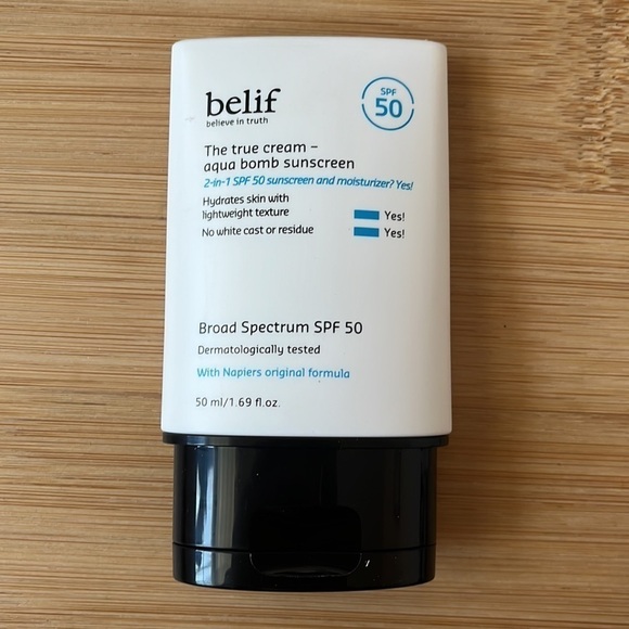Brand New Belif The True Cream Aqua Bomb Sunscreen 2-in-1 SPF 50 & Moisturizer - Picture 5 of 8